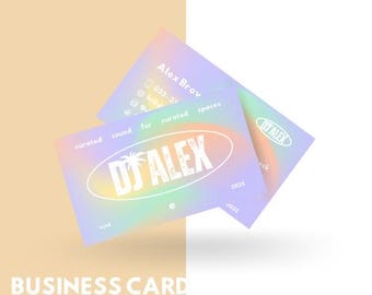 DJ Business Card DJ Logo Design & DJ Branding Kit Editable Dj Logo Template Music Brand Logo Dj Canva Template for DJs  Dj Identity Kit Dj