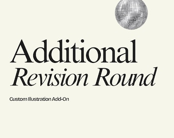 Additional Revision Round — Custom Hand-Drawn Illustration Add-On – Personalized digital Icon Brands, Crafting small Business Web App Print