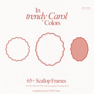 65 Coral Scallop Frames SVG Bundle | Hand-Drawn Wavy Borders | Preppy Label & Squiggle Frame Set | Vintage Decorative Frames | Oval Round Square Clipart A stunning collection of 65+ hand-drawn scallop frames and wavy borders in modern coral tones — including oval, round, square, baroque, scalloped & squiggle frames. Perfect for invites, labels, stickers, logos & vintage stationery. Includes SVG, PNG, AI & PDF. Fully editable & easy to recolor.