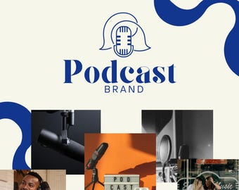 Podcast Branding Kit: DIY Logo & Cover Art (Canva Template)