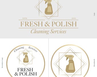 Schoonmaaklogo, Housemaid-logo, Schoonmaak Luxe-logo, Schoonmaaklogo huis, Stofzuiger, Schoonmaakservicelogo, Schoonmaaklogo-ontwerp Schoon