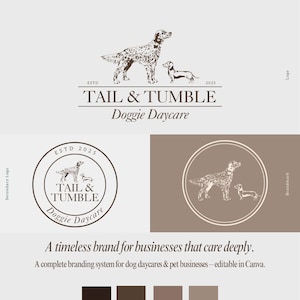 🐾 Doggie Daycare Logo Template – Editable Canva Branding Kit for Pet Businesses 🐾
Looking for doggie daycare logo help that looks polished, professional, and playful? This fully editable Canva template is the perfect branding solution for your dog business – whether you're starting a dog walking service, a dog groomer shop, or a cozy doggie daycare.

Doggie Daycare Logo help Dog Walking Logo Dog Logo Dog Groomer SVG Dog Groomer Logo Dog business logo dog business Doggie Daycare Logo