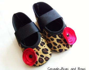 Leopard Baby Shoes, Leopard Girl Birthday, Baby Girl Shoes, Toddler Girl Shoes, Baby Slippers, Toddler Slippers, Mary Jane Girl Shoes