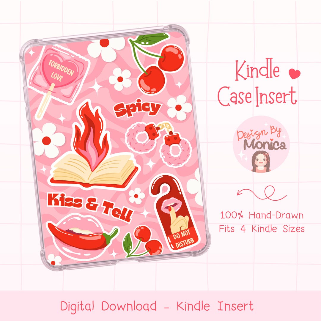 Kindle Case Inserts PNG, Bookish Kindle Insert Digital Download, Smut ...