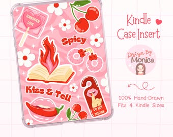Inserciones PNG para fundas Kindle, descarga digital de inserciones para Kindle de temática literaria, inserciones para Kindle de temática obscena, diseño de fundas para Kindle de temática romántica, regalo picante para un lector empedernido