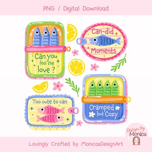 Sardine Summer Clipart PNG, Coastal Sardine Aesthetic, Amalfi Coast Style PNG, Mediterranean Fish Can Art, Italian Riviera Summer Vibes