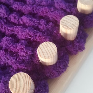 62 Inch Chunky knitting blanket loom | 39 Pegs | knit loom |