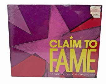 Vintage 1990 Claim To Fame Board Game Sealed Parker Brothers Tonka USA