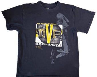 Vtg LA Lakers Kobe Bryant Back to Back NBA MVP Rap Tee Size L - Etsy
