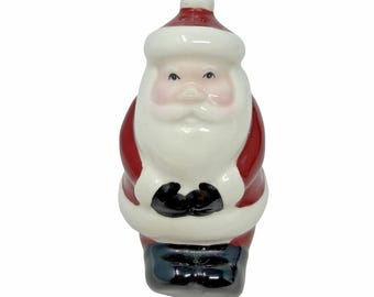 Vintage PB China Sitting Santa Claus Salt/Pepper Shaker Christmas Ceramic EUC