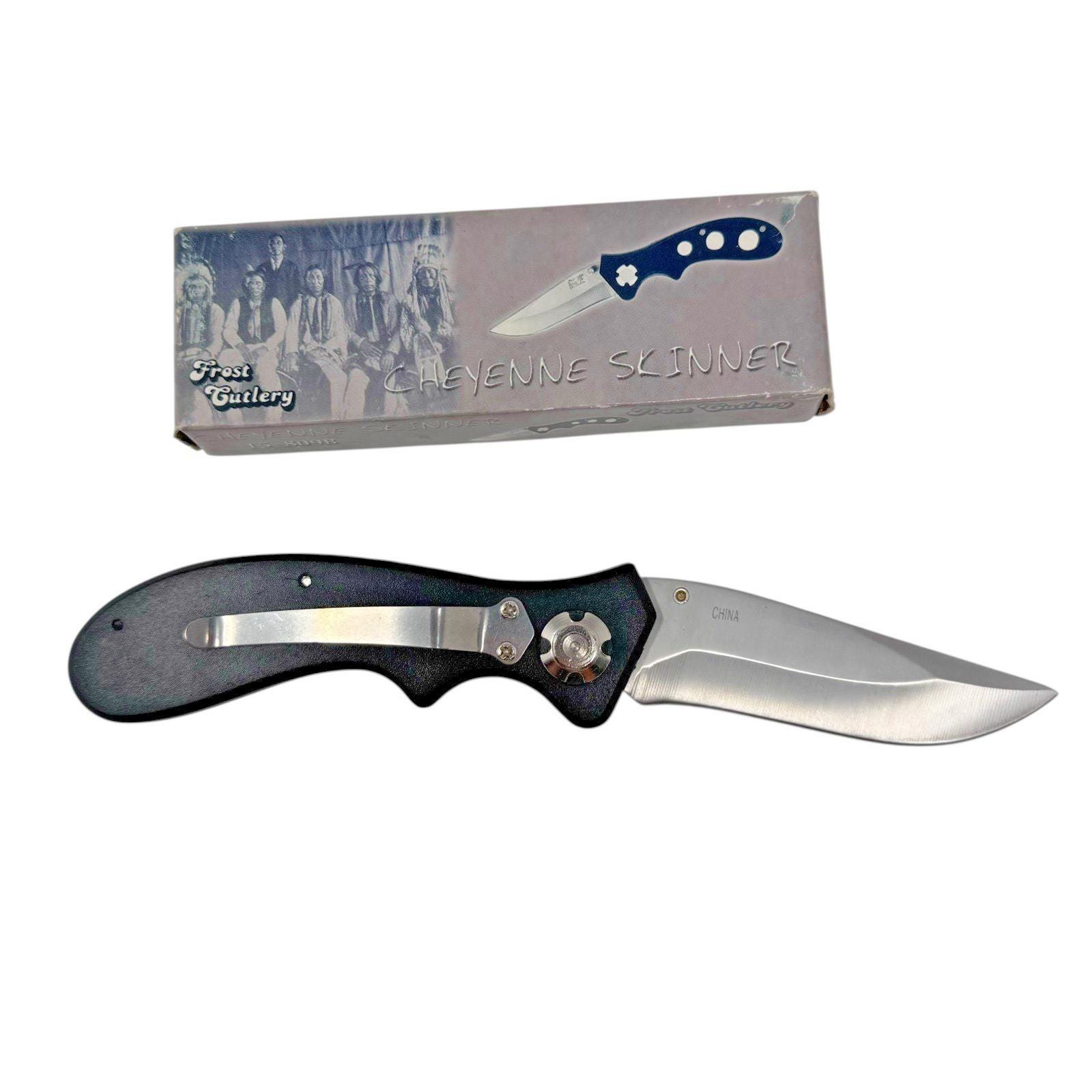 Vintage Frost Cutlery Cheyenne Skinner Knife 15-809B W/ Box