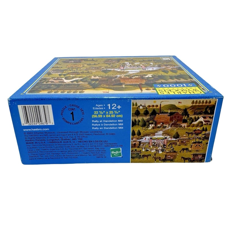 Charles Wysocki Rally at Dandelion Mill Jigsaw Puzzle MB 2002 Americana ...