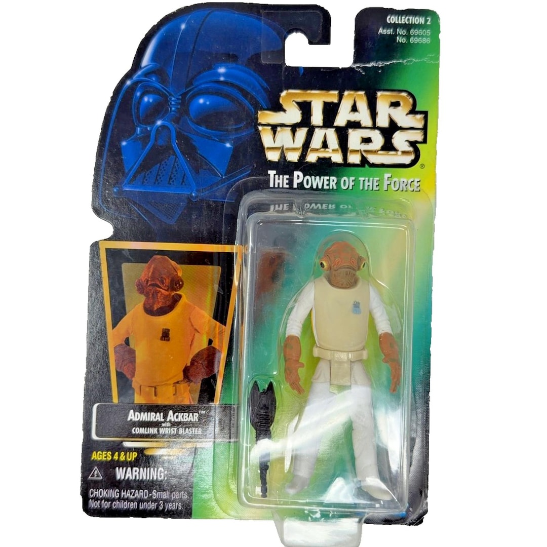 Kenner Star Wars POTF Admiral Ackbar 1997 Carded Figure No. 69686