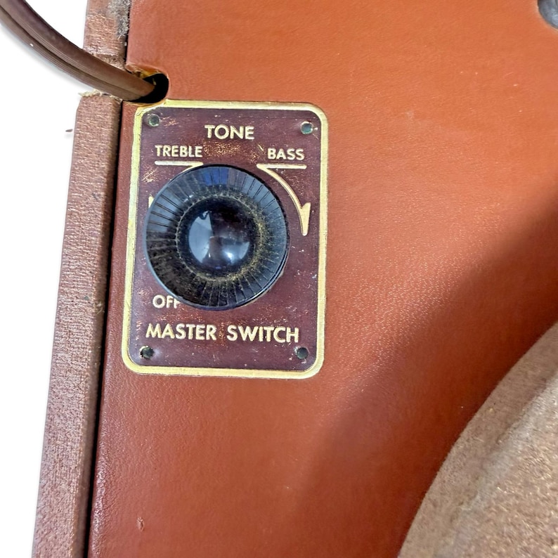 Vintage Emerson Modell 521 Tragbarer Plattenspieler Röhre Plattenspieler Teile Siehe Video Bild 8
