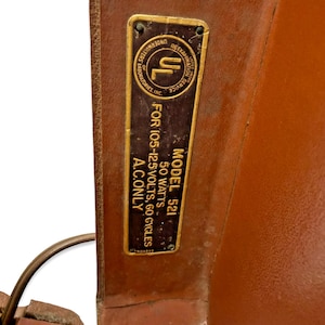 Vintage Emerson Modell 521 Tragbarer Plattenspieler Röhre Plattenspieler Teile Siehe Video Bild 7