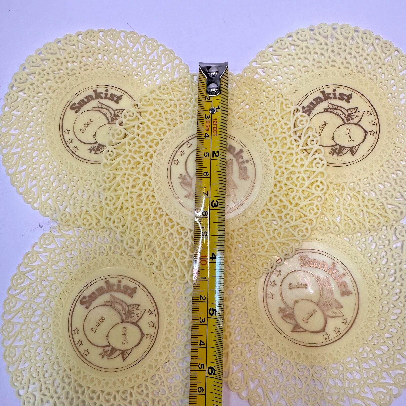 コースター5枚 レトロ VTG サンキスト プラスチック コースター 5 枚セット 約 4.5
