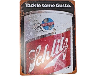 1977 Schlitz Beer Blue Globe Bar Sign. - Etsy