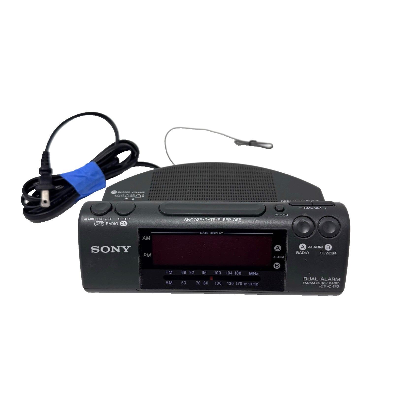 Sony Dream Machine ICF-C470 Dual Alarm AM/FM Radio Alarm Clock