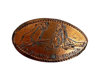 Moneda de recuerdo alargada de San Simeon, California, estilo Hearst.