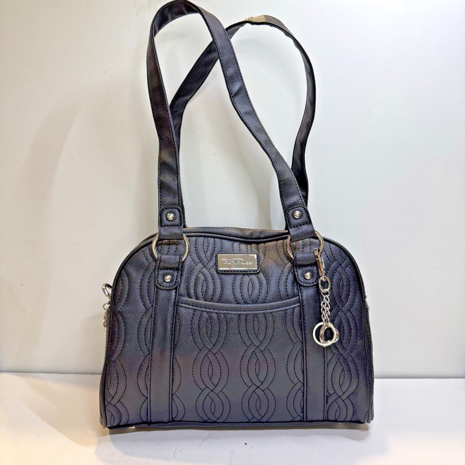 Bella Russo Black Quilted Hand/shoulder Bag Vegan Leather 12  display picture 1