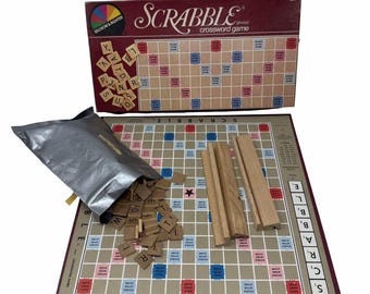 1983 Scrabble Brand Crossword Game #17 Vintage Selchow & Righter Missing Manual