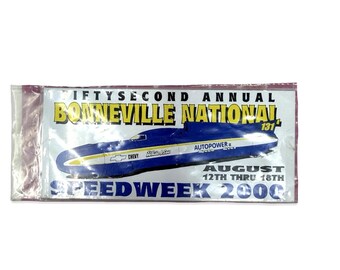 Carte promotionnelle EUC souvenir de course de vitesse sur terre de la Semaine nationale de la vitesse de Bonneville 2000