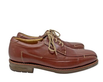 Sandro Moscoloni Vineyard Tan Leather Oxfords Mens 8D Anatomic Gel Brazil 4048 Men main image 3