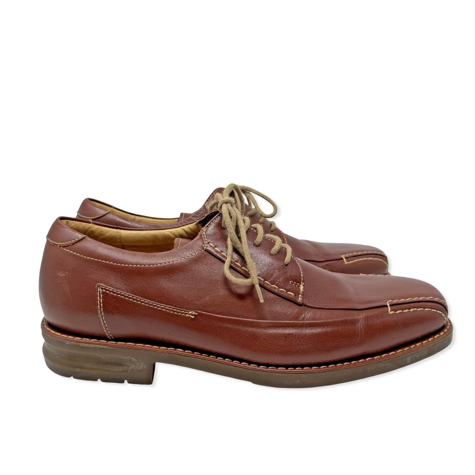 SANDRO MOSCOLONI VINEYARD LACE UPS PEBBLED LEATHER MENS SIZE 42 GUC Buy Sandro Moscoloni Vineyard Men main image 2
