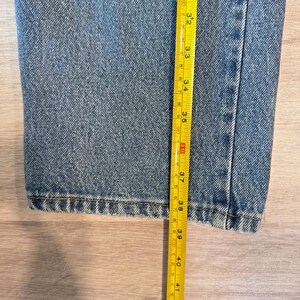 Vintage 90s Wrangler Authentics Men's 30x38 Washed Straight Denim Jeans Preowned image 9