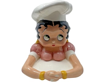 Betty Boop Salz und Pfefferstreuer Halter 1995 Vandor Pelzman Chef Flaws Lesen
