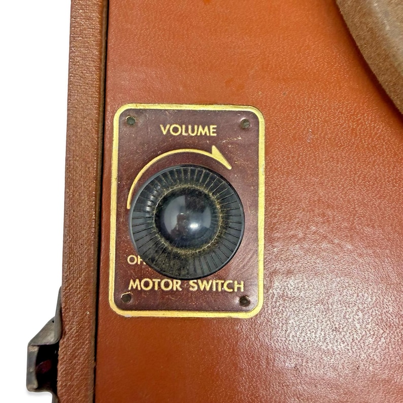 Vintage Emerson Modell 521 Tragbarer Plattenspieler Röhre Plattenspieler Teile Siehe Video Bild 5