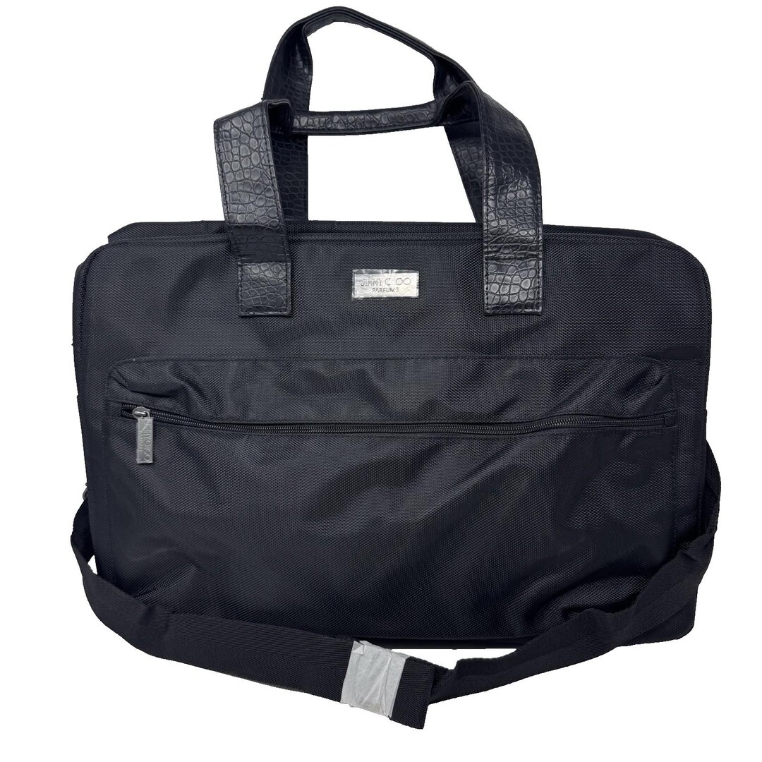 NWT Jimmy Choo Parfums Gift Men's Black Duffle/weekend Gym Bag 18