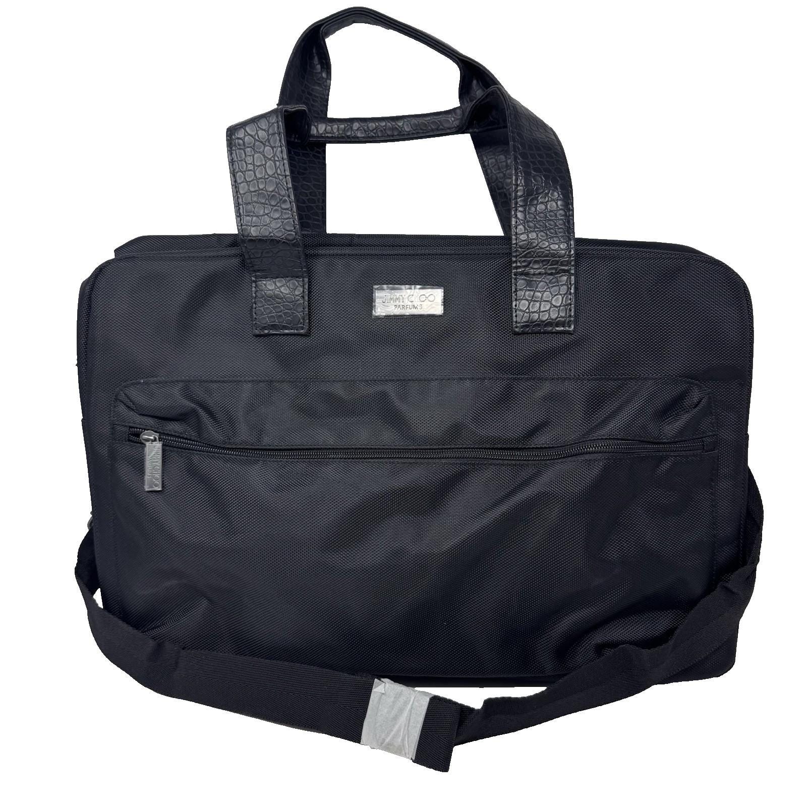 NWT Jimmy Choo Parfums Gift Men's Black Duffle/weekend Gym Bag 18