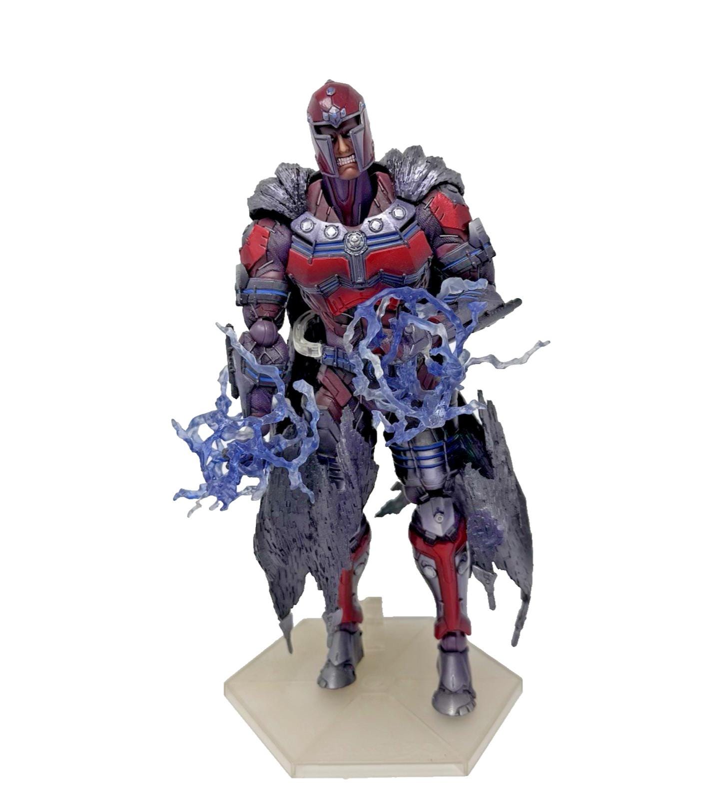 Play Arts Kai X-Men Marvel Magneto Max Eisenhardt PVC Action Figure Statue *Read
