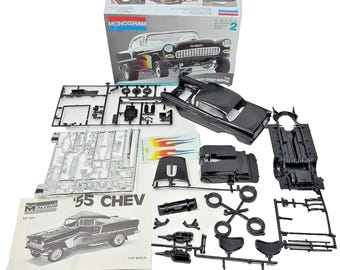 1991 Monogram 2211 1955 Chevy Street Machine 1:24 Model Kit 1991 Open Box
