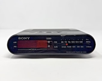Vintage Sony Dream Machine AM/FM Radio Digital Alarm Clock Model