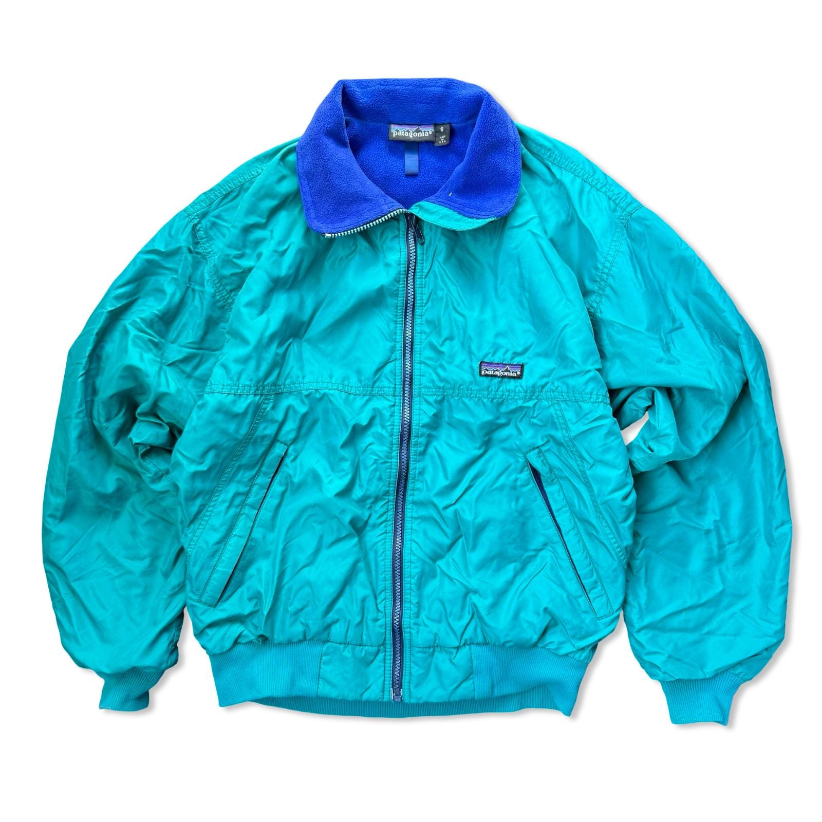 ジャケット・アウター patagonia nylon jacket Patagonia Vintage Teal Nylon Fleece Jacket Small 90s Retro Made in