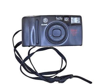 Vintage Kodak Star Zoom 105 Date 35mm Film Camera Point And Shoot Case Untested