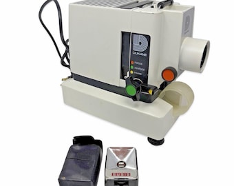 Proyector de tiras de película Dukane 28A33 antiguo + Piezas de flash para cámara SUSIS. Lea atentamente.