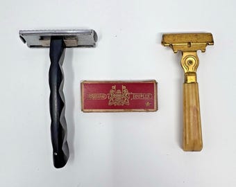 Vintage Schick Injector & Durham Duplex Safety Razors Lot W