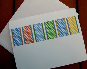 4 X 6 Blank Card on White Card Stock