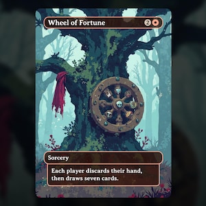Wheel of Fortune - MTG Proxy Card - Commander Deck, EDH - High Quality Cards - Full Art