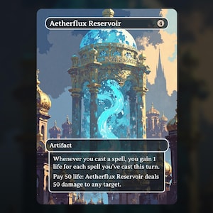 Réservoir de flux d'éther - carte proxy MTG - pont commandant, EDH - cartes de haute qualité - illustration complète
