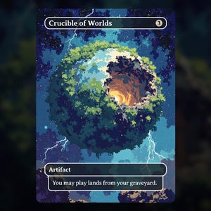 Crucible of Worlds - MTG Proxy Card - Commander Deck, EDH - High Quality Cards - Full Art