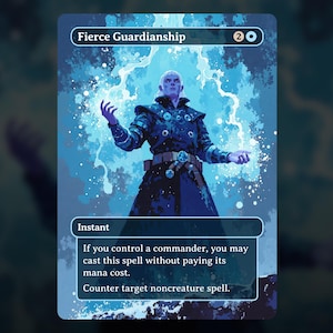 Fierce Guardianship - MTG Proxy Card - Commander Deck, EDH - High Quality Cards - Full Art