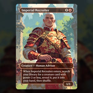 Imperial Recruiter - MTG Proxy Card - Commander Deck, EDH - High Quality Cards - Full Art