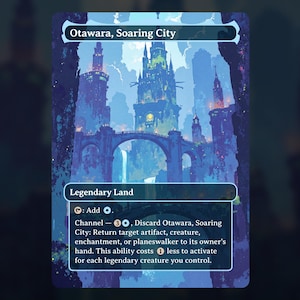 Otawara, Soaring City - MTG Proxy Card - Commander Deck, EDH - High Quality Cards - Full Art