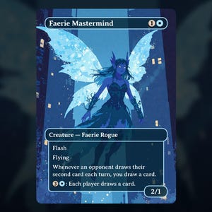 Faerie Mastermind - MTG Proxy Card - Commander Deck, EDH - High Quality Cards - Full Art