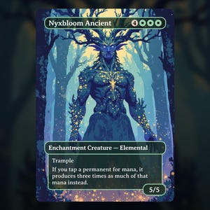 Nyxbloom Ancient - MTG Proxy Card - Commander Deck, EDH - High Quality - Full Art - Green Enchantment Creature