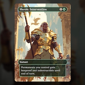 Heroic Intervention - MTG Proxy Card - Commander Deck, EDH - High Quality Cards - Full Art